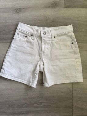Levi White Denim Shorts